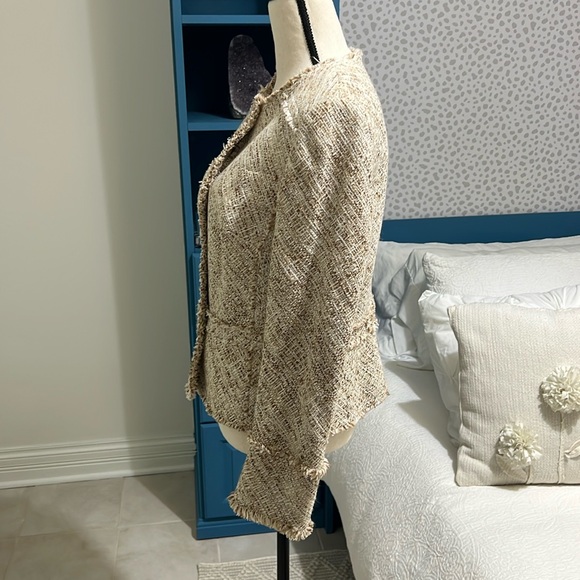 Brooks Brothers Cream Textured Blazer - Picture 3 of 9